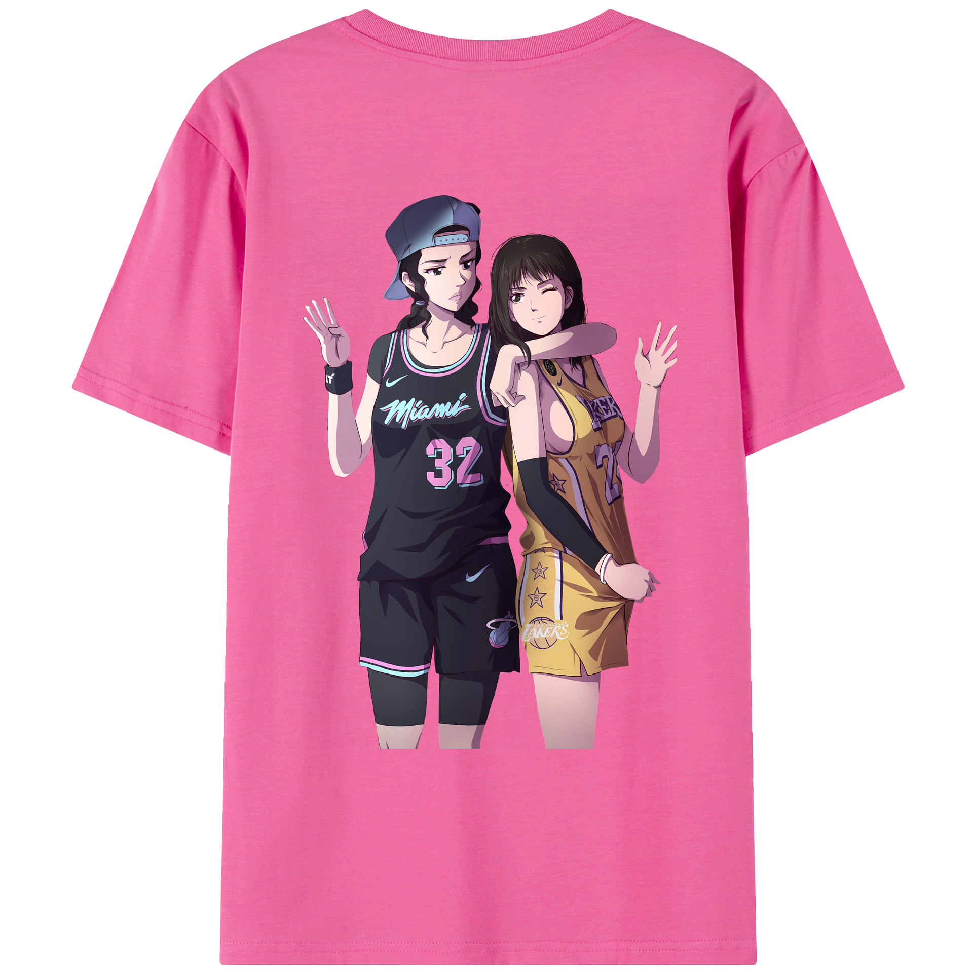 SLAM DUNK／スラムダンク レディース半袖Tシャツ(バックプリント)